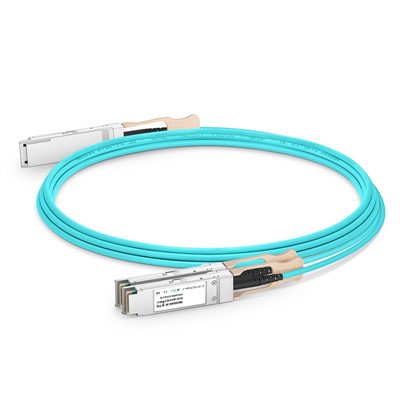 200G QSFP56 до 2x 100G QSFP28 Активный оптический кабель (AOC), 1m -20 m