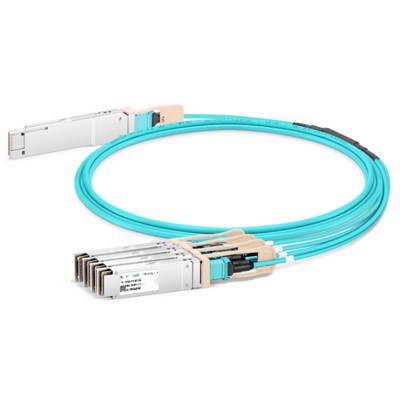 200G QSFP56 до 4x 50G SFP56 Активный оптический кабель (AOC), 1m -20 m